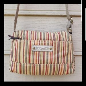 Fossil Canvas Multi color Crossbody